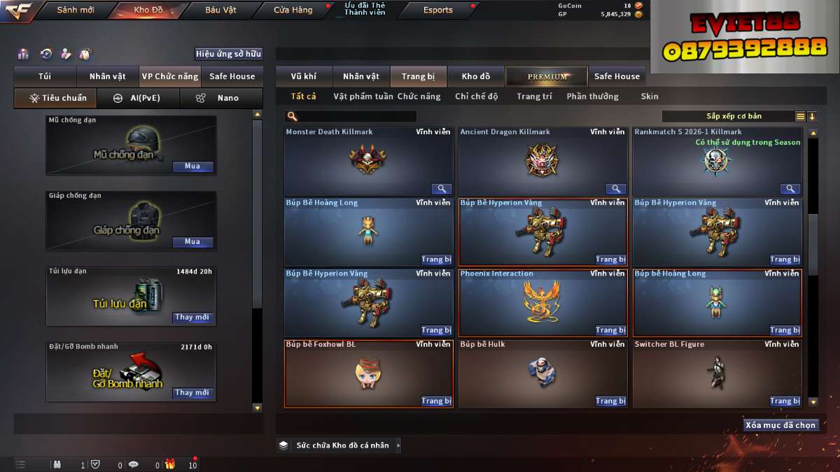 shop acc cf uy tin gia re